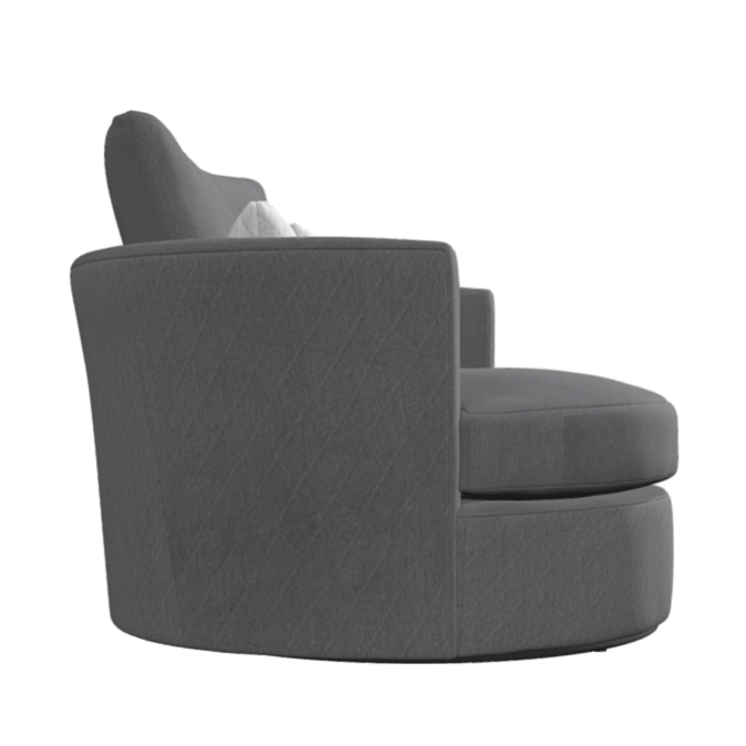 Lucy Fabric Swivel Chair Choice Of Colours Size