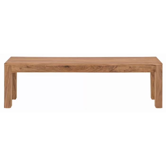 Maya Light Mango Wood Dining Bench - 145cm - The Furniture Mega Store 