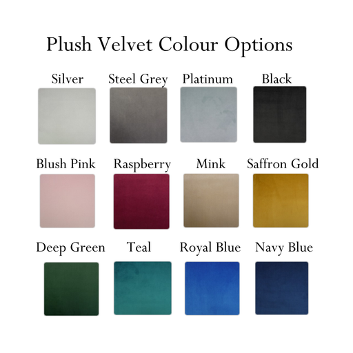 Deluxe Velvet Corner Sofa – Choice Of Colours - The Furniture Mega Store 