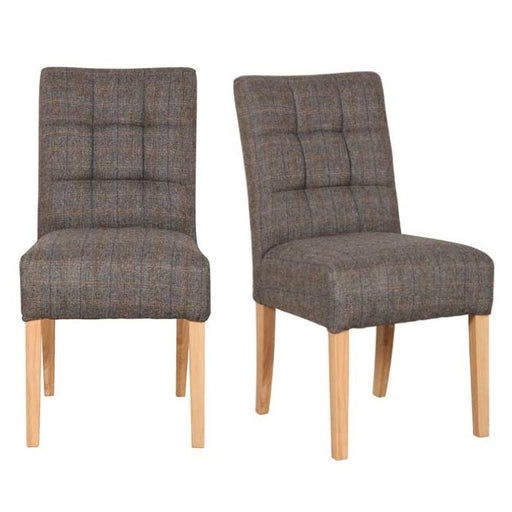 William Harris Tweed Dining Chair - Choice Of Tweed & Legs - The Furniture Mega Store 