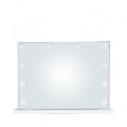 Large Broadway 10 Light Dimmable Vanity Mirror - The Furniture Mega Store 