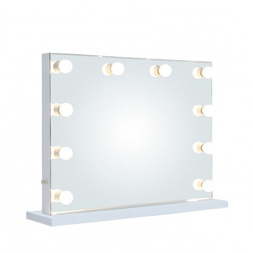 Large Broadway 10 Light Dimmable Vanity Mirror - The Furniture Mega Store 