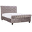 Orbit Silver Velvet 4'6 Double Bed - The Furniture Mega Store 