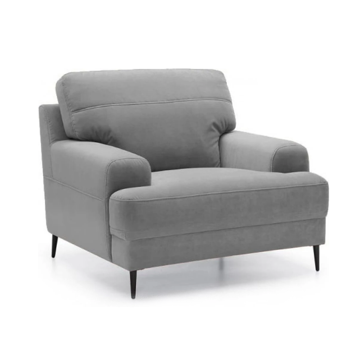 Oscar Velvet Sofa, Chair & Footstool Collection - Choice Of Fabrics - The Furniture Mega Store 