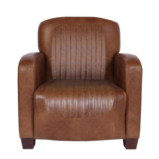 Barnstone Vintage Leather Occasional Chair - Choice Of Feet & Leathers - The Furniture Mega Store 