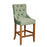 Hugo Velvet Buttoned Bar Stool - Various Options - The Furniture Mega Store 