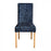 Edwin Luxury Opulence Velvet Rollback Dining Chair - The Furniture Mega Store 