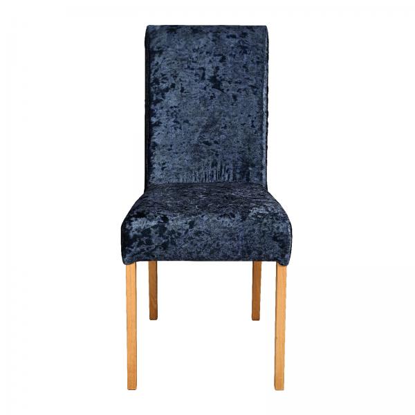 Edwin Luxury Opulence Velvet Rollback Dining Chair - The Furniture Mega Store 