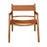 Calne Easy Chair -Genuine Leather Saddle Tan - The Furniture Mega Store 