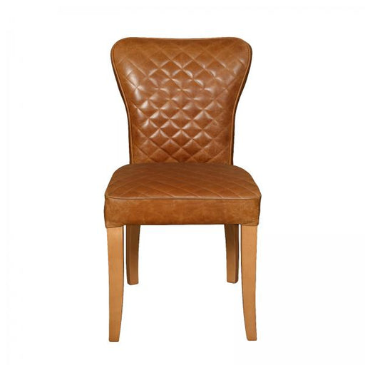 Walter Vintage Leather Dining Chair - Choice Of Leathers & Legs - The Furniture Mega Store 