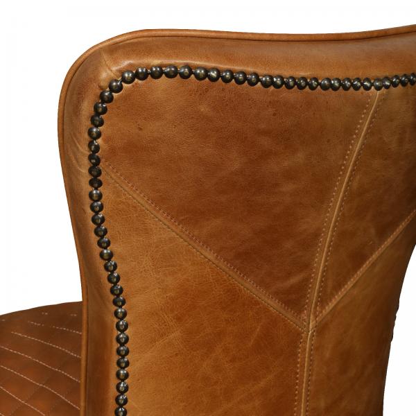 Walter Vintage Leather Dining Chair - Choice Of Leathers & Legs - The Furniture Mega Store 