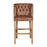 Bishop Brown Vintage Leather Buttoned Bar Stool - The Furniture Mega Store 