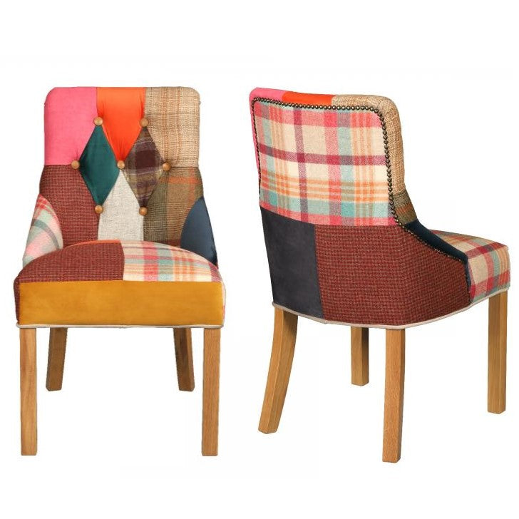 Patchwork dining chairs discount