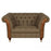 Westminster Buttoned Harris Tweed & Vintage Leather Chesterfield Sofa & Chair Collection - The Furniture Mega Store 