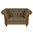 Westminster Buttoned Harris Tweed & Vintage Leather Chesterfield Sofa & Chair Collection - The Furniture Mega Store 