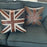 Vintage Leather Union Jack Scatter Cushion 40 X 40 - The Furniture Mega Store 