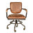 Mustang Height Adjustable Office Chair - Brown Vintage Leather - The Furniture Mega Store 