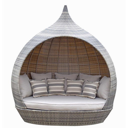 Pearl Rattan Garden Day Bed - Choice Of Colours - The Furniture Mega Store 