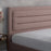 Picasso Pink Fabric Bedstead 4FT Small Double - The Furniture Mega Store 