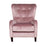 Raffles Wing Accent Chair - Festival Blush Pink - The Furniture Mega Store 