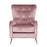 Raffles Wing Accent Chair - Festival Blush Pink - The Furniture Mega Store 