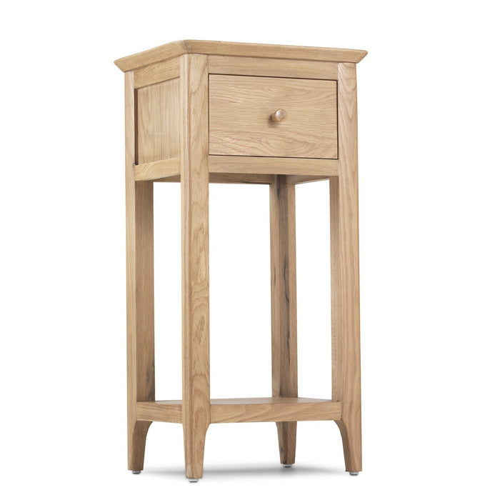 Berkley Nordic Oak 1 Drawer Telephone Table - The Furniture Mega Store 