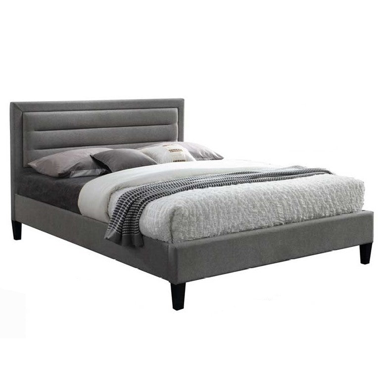 Picasso Grey Marl Fabric Bedstead 4FT Small Double - The Furniture Mega Store 