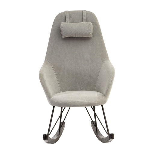 Rafferty Rocking Chair - Grey Fabric - The Furniture Mega Store 