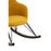 Rafferty Rocking Chair - Yellow Fabric - The Furniture Mega Store 