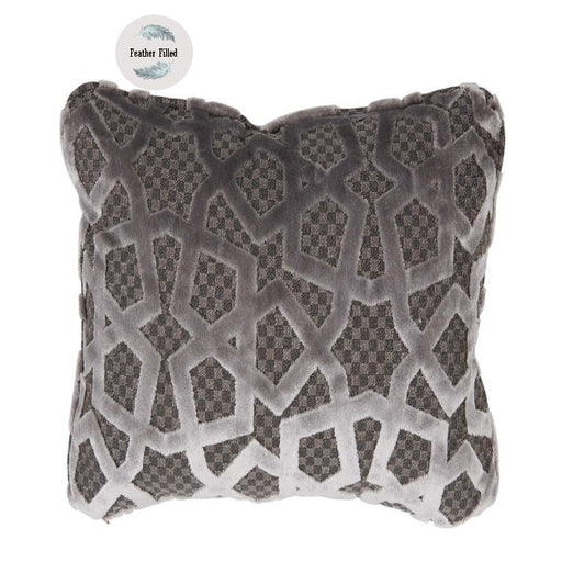 Destiny Silver Fabric Cushions - Choice Of Size & Filling - The Furniture Mega Store 