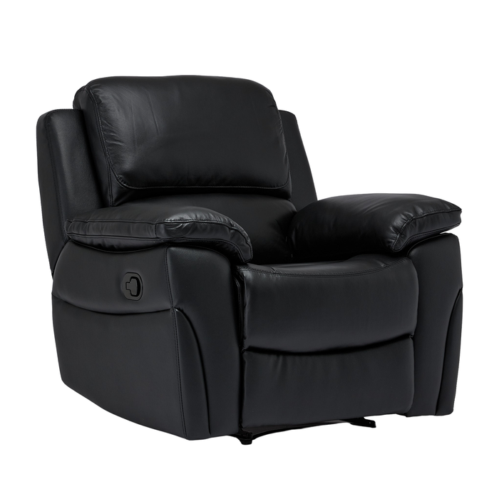 Falcon Leather Recliner Armchair - Choice Of Colours - The Furniture Mega Store 