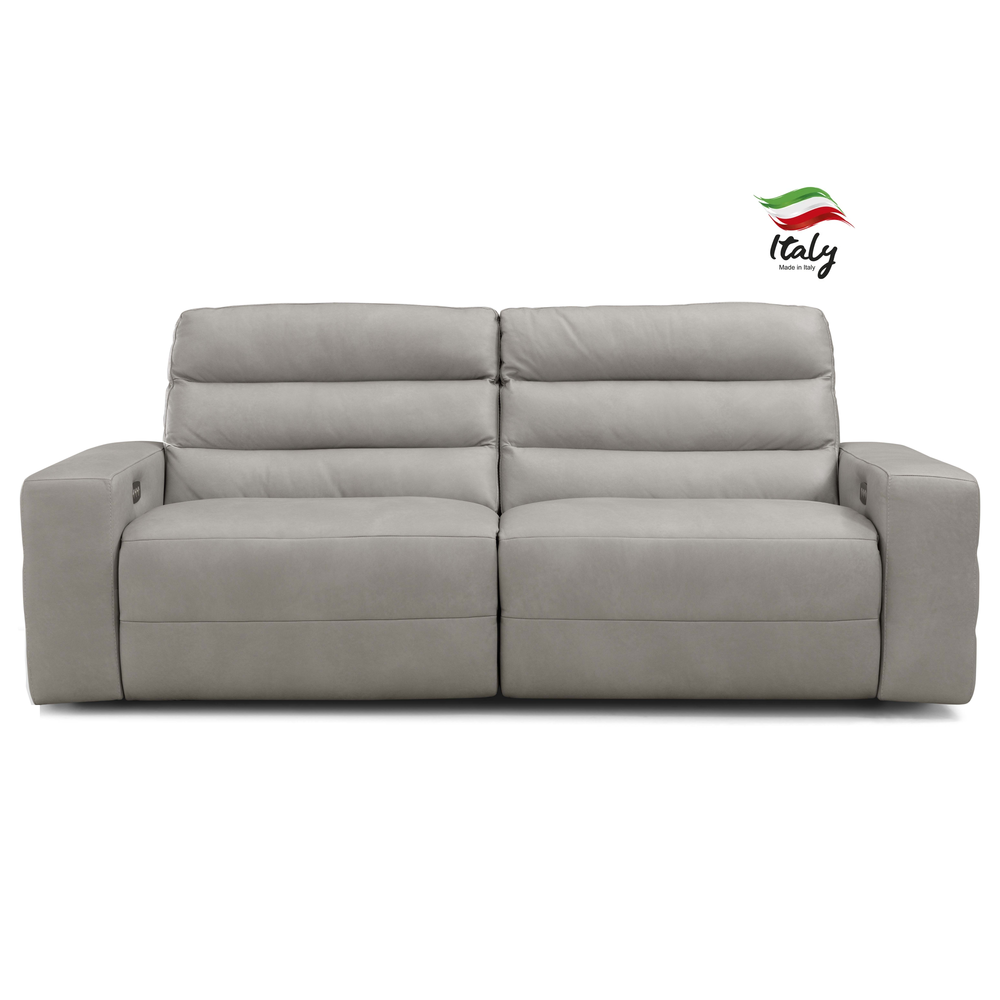 Sardegna Italian Leather Dual Power Recliner Sofa Collection - Choice Of Sizes & Leathers - The Furniture Mega Store 