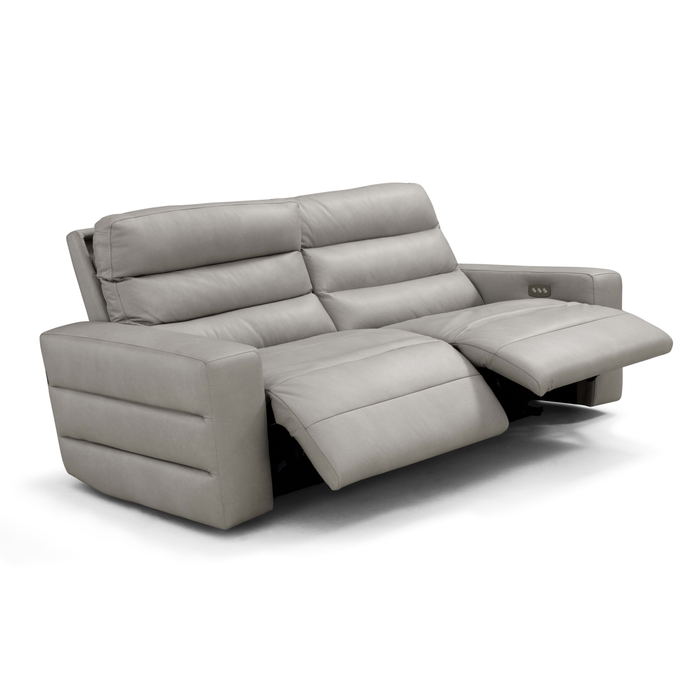 Sardegna Italian Leather Dual Power Recliner Sofa Collection - Choice Of Sizes & Leathers - The Furniture Mega Store 