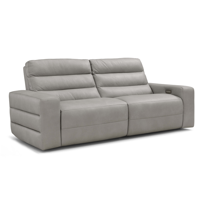 Sardegna Italian Leather Dual Power Recliner Sofa Collection - Choice Of Sizes & Leathers - The Furniture Mega Store 