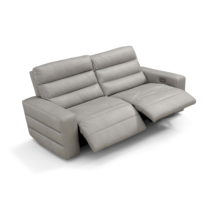 Sardegna Italian Leather Dual Power Recliner Sofa Collection - Choice Of Sizes & Leathers - The Furniture Mega Store 