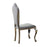 Sardinia Dining Chair Grey Fabric with Stainless Steel Legs {Set Of 2} - The Furniture Mega Store 