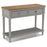 Sunbury Oak & Grey Painted  2 Drawer Console Table - The Furniture Mega Store 