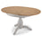 Sunbury Oak & Grey Painted Round to Oval Extending Dining Table - 110cm - 150cm - The Furniture Mega Store 