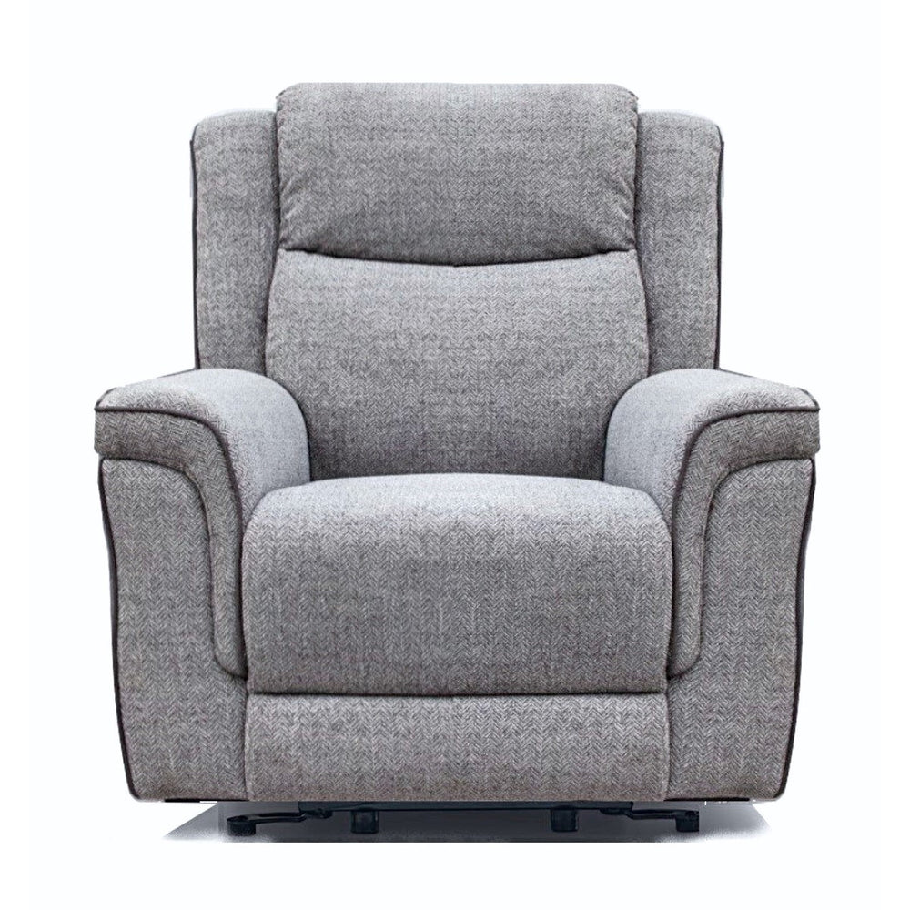 Hudson Fabric Power Twin Motor Lift & Tilt - Riser Recliner Chair - The Furniture Mega Store 