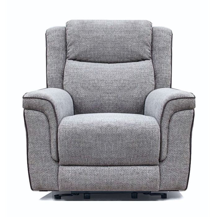 Hudson Fabric Power Twin Motor Lift & Tilt - Riser Recliner Chair - The Furniture Mega Store 