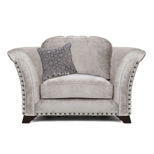 Vesper Fabric Armchair & Love Chair Collection - Choice Of Fabrics & Feet - The Furniture Mega Store 