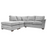 Albany Fabric Corner Chaise End Sofa - Choice Of Colours - The Furniture Mega Store 