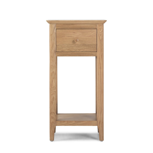 Berkley Nordic Oak 1 Drawer Telephone Table - The Furniture Mega Store 