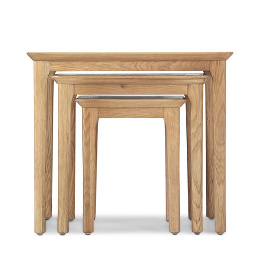 Berkley Nordic Oak 3 Nest Tables - The Furniture Mega Store