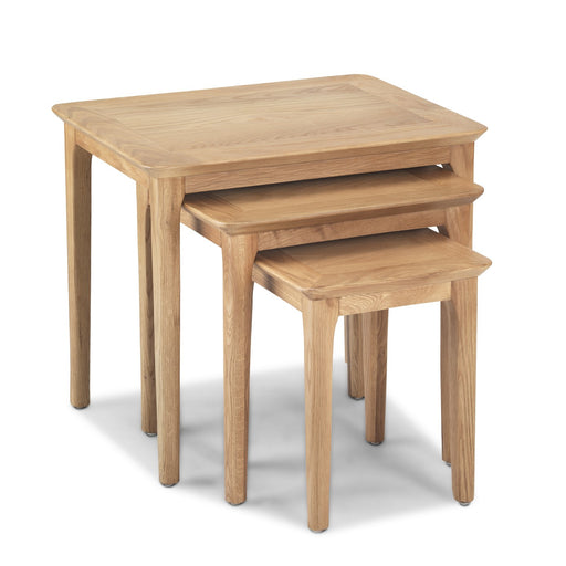 Berkley Nordic Oak 3 Nest Tables - The Furniture Mega Store