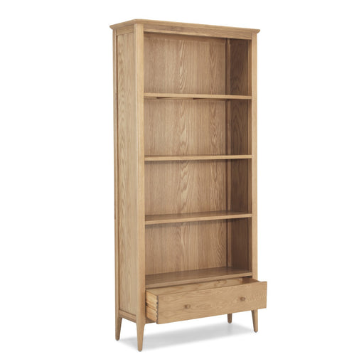 Berkley Nordic Oak 1 Drawer Large Bookcase - The Furniture Mega Store