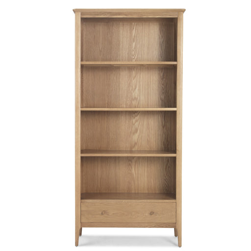 Berkley Nordic Oak 1 Drawer Large Bookcase - The Furniture Mega Store 