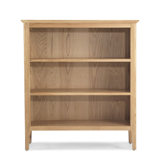 Berkley Nordic Oak Low Bookcase - The Furniture Mega Store 