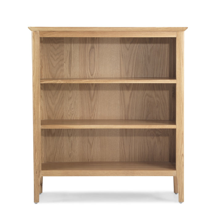 Berkley Nordic Oak Low Bookcase - The Furniture Mega Store 