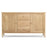 Berkley Nordic Oak Large 2 Door 3 Central Drawer Sideboard - The Furniture Mega Store 